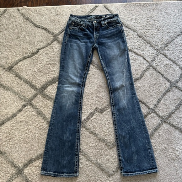 Miss Me Jeans signature boot low rise embellished embroidered pockets sequin 28 - Picture 9 of 9